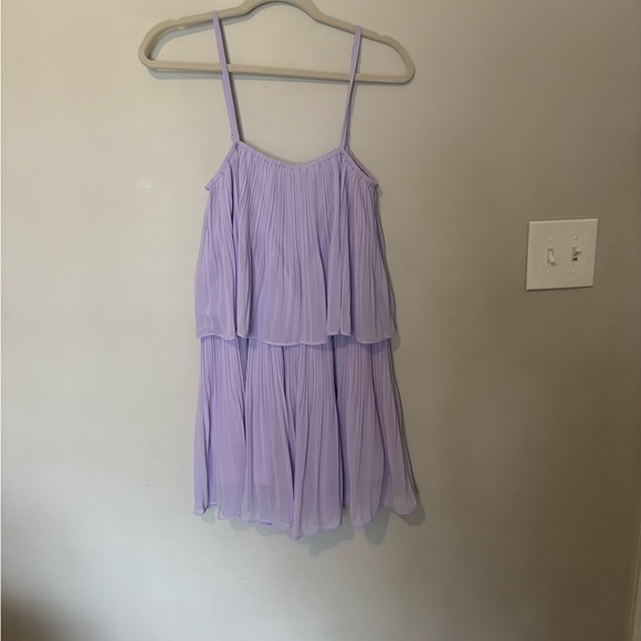 Purple pleated Romper Size Medium - Picture 4 of 5